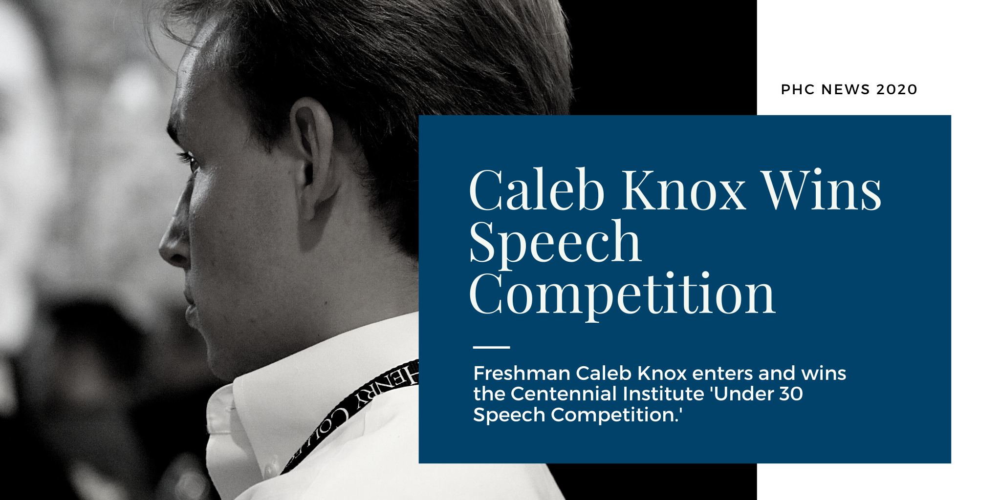 Caleb Knox Wins Speech Contest